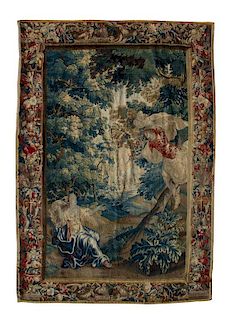 An Flemish Verdure Tapestry Wall Hanging