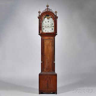 Simon Willard Mahogany Inlaid Tall Clock