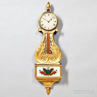 Abiel Chandler Mahogany Lyre Clock