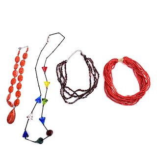 Four Bead Necklaces