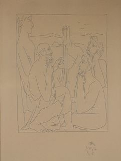 Pablo Picasso "Tales of the Trojan War" Etching