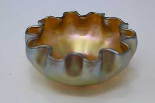 Signed, Tiffany Favrile Glass Bowl