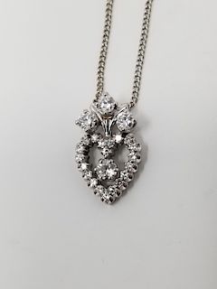 Jabel 18K White Gold & Diamond Pendant Necklace