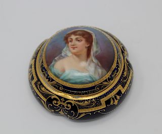 Royal Vienna Hand Painted Porcelain Box