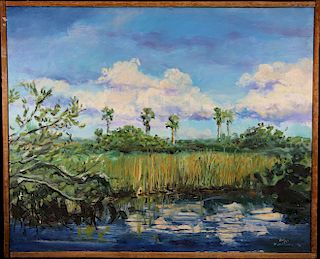 John R Briggs (FL. B. 1948) "Everglades"