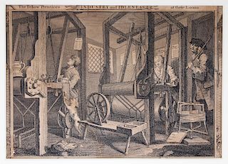 After William Hogarth "Industry and Idleness"