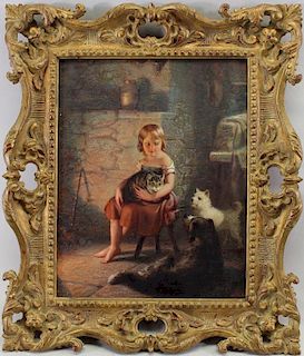 Benjamin Reinhart (1829 - 1885) "Kitty's Pets"