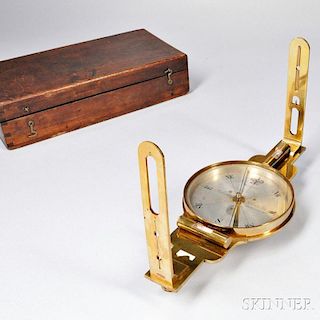 Richard Patten & Son Brass Surveyor's Compass