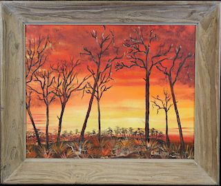 Signed, Sunset Painting of Lee County Florida
