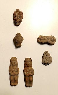 Group of Ceramic Head and Body Fragments