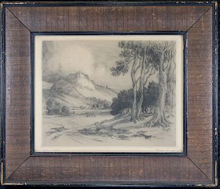 Albany E Howarth (1872 - 1936) Etching