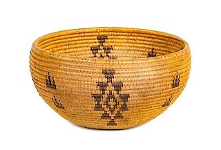 Washoe Coiled Basket 9 1/4 inches