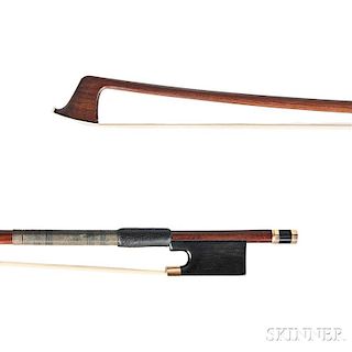 French Gold-mounted Violin Bow, Lupot