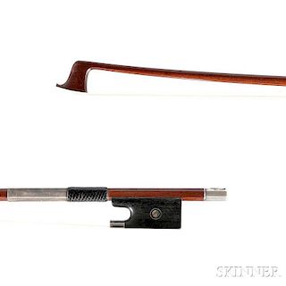 Silver-mounted Violin Bow, Sartory School