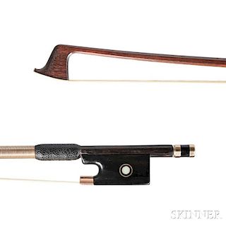 English Gold-mounted Violin Bow, W.E. Hill & Sons