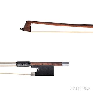 English Silver-mounted Violin Bow, Hill