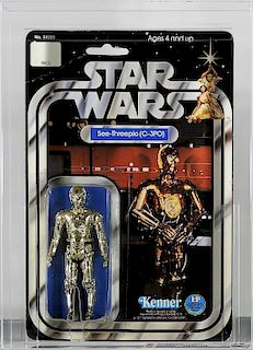 1978 Kenner Star Wars 20 Back C-3PO CAS 75
