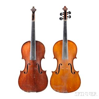 Two German Mittenwald Violins