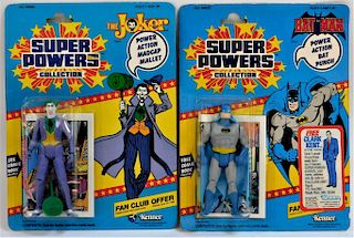 2PC 1985 Kenner Super Powers 23 Back Batman Joker