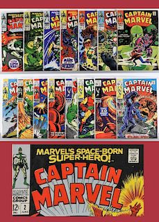 15PC Marvel Comics Captain Marvel #2-#16 Comp. Run