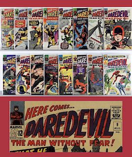 16PC Marvel Comics Daredevil #2-#16 Complete Run