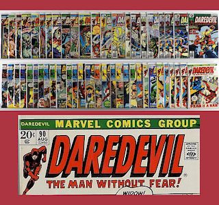 51PC Marvel Comics Daredevil #60-#156 Part. Run