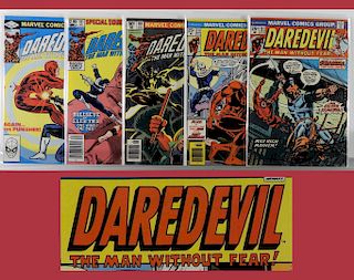 5 Marvel Comics Daredevil #111 #131 #168 #181 #183