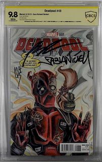 Marvel Comics Deadpool #43 CBCS 9.8 Signed Variant