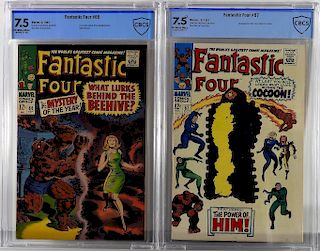 2 Marvel Comics Fantastic Four #66 & #67 CBCS 7.5