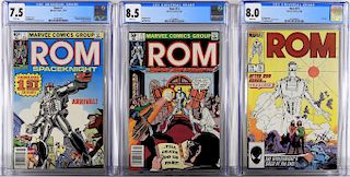 Marvel Comics Rom #1 #15 #75 CBCS 8.5