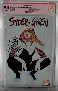 Marvel Comics Spider-Gwen #1 CBCS 9.4 Signed