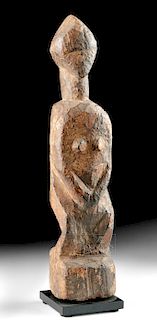 Early 20th C. West African Mali Wood Female Figure
