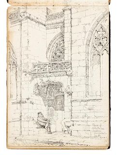 [ARCHITECTURE] -- SLATER, J. Atwood (fl 1883-1906). 2 sketchbooks, ca 1878-1880.
