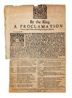 * [BARKER, Christopher]. By the King a Proclamation Concerning the Times of holding this Summer Assizes. London: 1660.