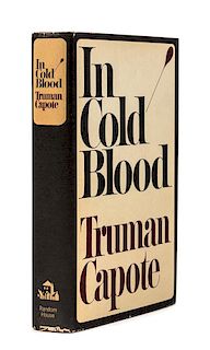 CAPOTE, Truman (1924-1984). In Cold Blood. New York: Random House, 1965. FIRST EDITION, FIRST PRINTING, TWICE SIGNED BY CAPOTE.
