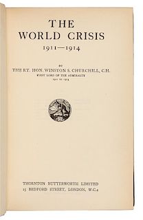 CHURCHILL, Winston Spencer (1874-1965). The World Crisis. London: Thornton Butterworth Limited, 1927-1931.