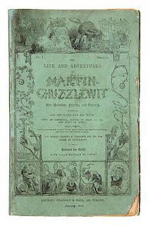DICKENS, Charles. The Life and Adventures of Martin Chuzzlewit. London: January 1843-July 1844. FIRST EDITION IN ORIGINAL MONTHL