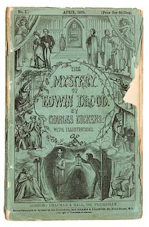 DICKENS, Charles. The Mystery of Edwin Drood. London: Chapman and Hall, April-September 1870. FIRST EDITION, IN ORIGINAL MONTHLY