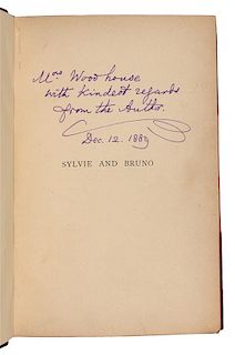 DODGSON, C.L. ("Lewis Carroll"). Sylvie and Bruno. -Sylvie and Bruno Concluded. London: 1889, 1893. FIRST EDITIONS, PRESENTATION