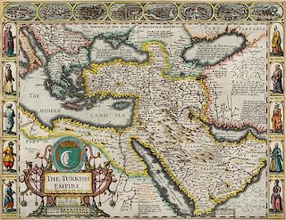 * SPEED, John (1551/52-1629). The Turkish Empire. [London], ca 1627-1632. Engraved map.