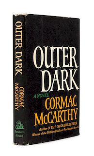 MCCARTHY, Cormac (b. 1933). Outer Dark. New York: Random House, 1968.  FIRST EDITION, FIRST PRINTING.