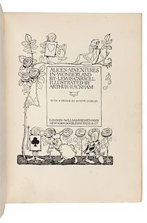 [RACKHAM, Arthur, illustrator] – DODGSON, Charles ("Lewis Carroll"). Alice’s Adventures in Wonderland. London and New York: [190