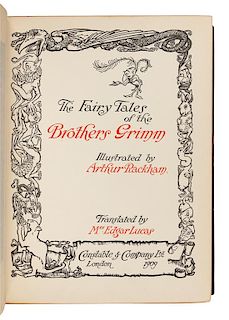 [RACKHAM, Arthur, illustrator] – [GRIMM BROTHERS]. The Fairy Tales of the Brothers Grimm. London: 1909. FIRST TRADE EDITION.
