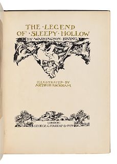 [RACKHAM, Arthur, illustrator] – IRVING, Washington. The Legend of Sleepy Hollow. London: George Harrap, 1928. FIRST TRADE EDITI