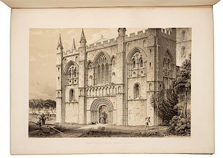 * RICHARDSON, William, architect. -- CHURTON, Edward. The Monastic Ruins of Yorkshire. York: 1843. FIRST EDITION, the "ordinary"