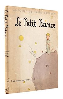 SAINT-EXUPÉRY, Antoine de (1900-1944). Le Petit Prince. New York: Reynal & Hitchcock, 1943. FIRST AMERICAN EDITION.