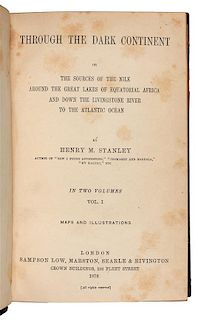 STANLEY, Henry Morton, Sir (1841-1904). Through the Dark Continent. London, 1878. FIRST EDITION.
