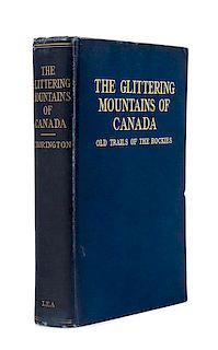 THORINGTON, J. Monroe (1894-1989). The Glittering Mountains of Canada... Philadelphia: 1925. FIRST EDITION, LIMITED EDITION.