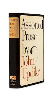 UPDIKE, John (1932-2009). Assorted Prose. New York: Alfred A. Knopf, 1965. FIRST EDITION SIGNED BY UPDIKE.
