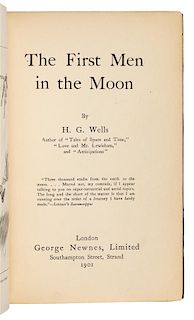 WELLS, H.G. (1866-1946). The First Men in the Moon. London: George Newnes, 1901. FIRST EDITION.